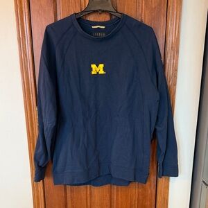 Jordan Navy Sweatshirt with Yellow Logo
